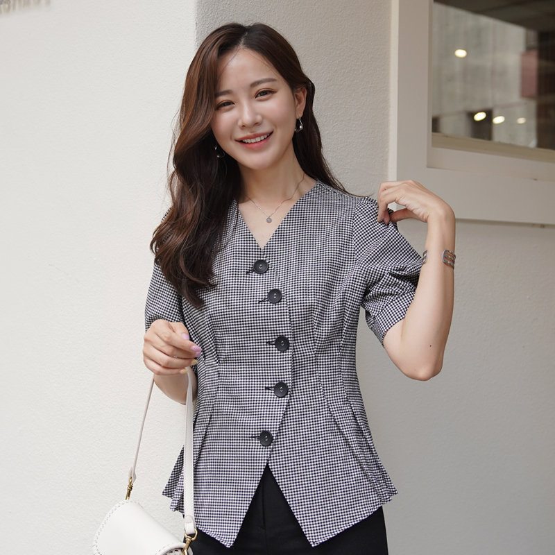 [미즈앤 퍼프블라우스]